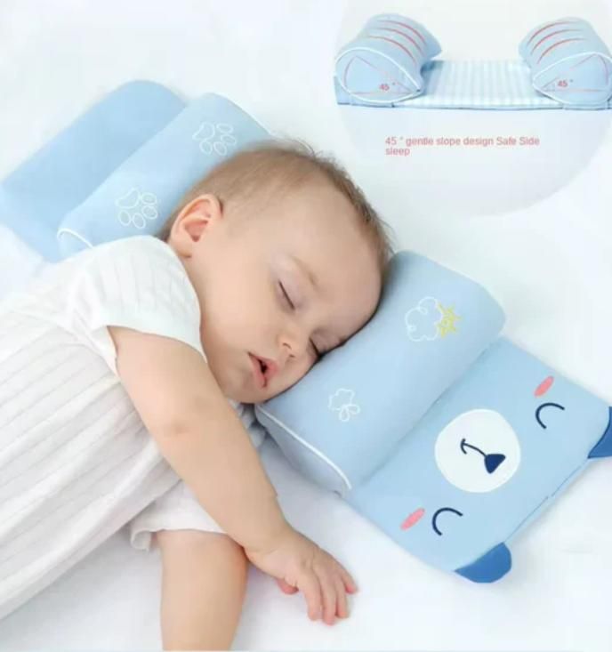 💤  SoftHug Baby Pillow with Slide Support – Comfy & Washable Design for 0-12 Months